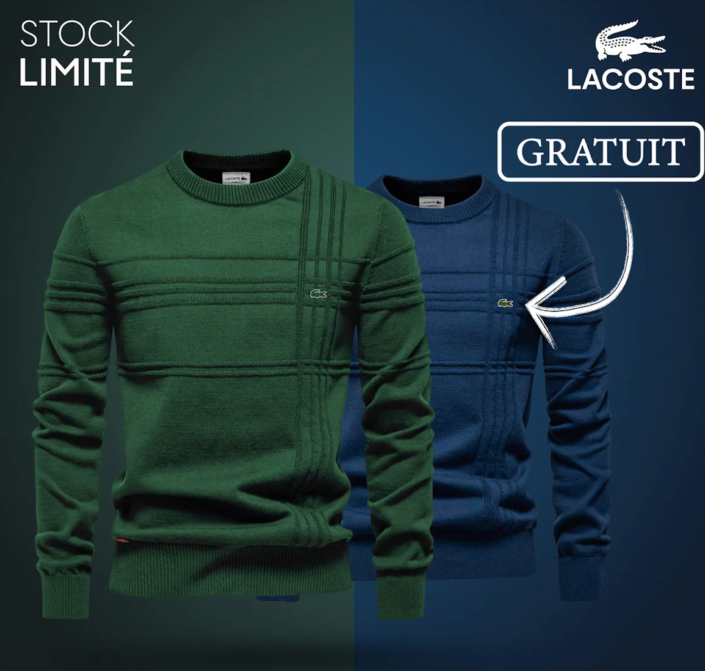 ¡Pagás 1 y te llevás 2! Suéter Texturizado para Hombre LC™ – LIQUIDACIÓN