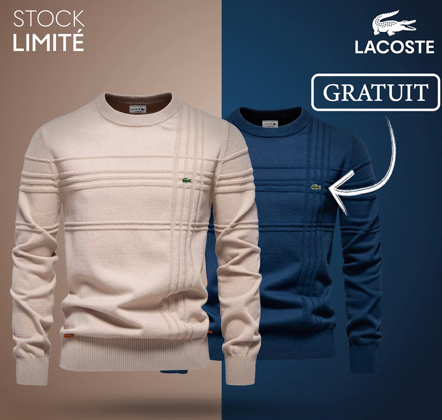 ¡Pagás 1 y te llevás 2! Suéter Texturizado para Hombre LC™ – LIQUIDACIÓN